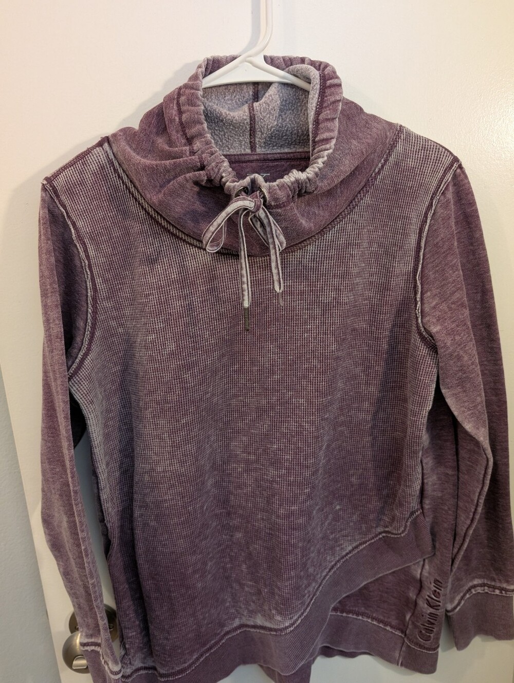 Calvin Klein Washed Plum Funnel Neck Women’s Sweatshirt